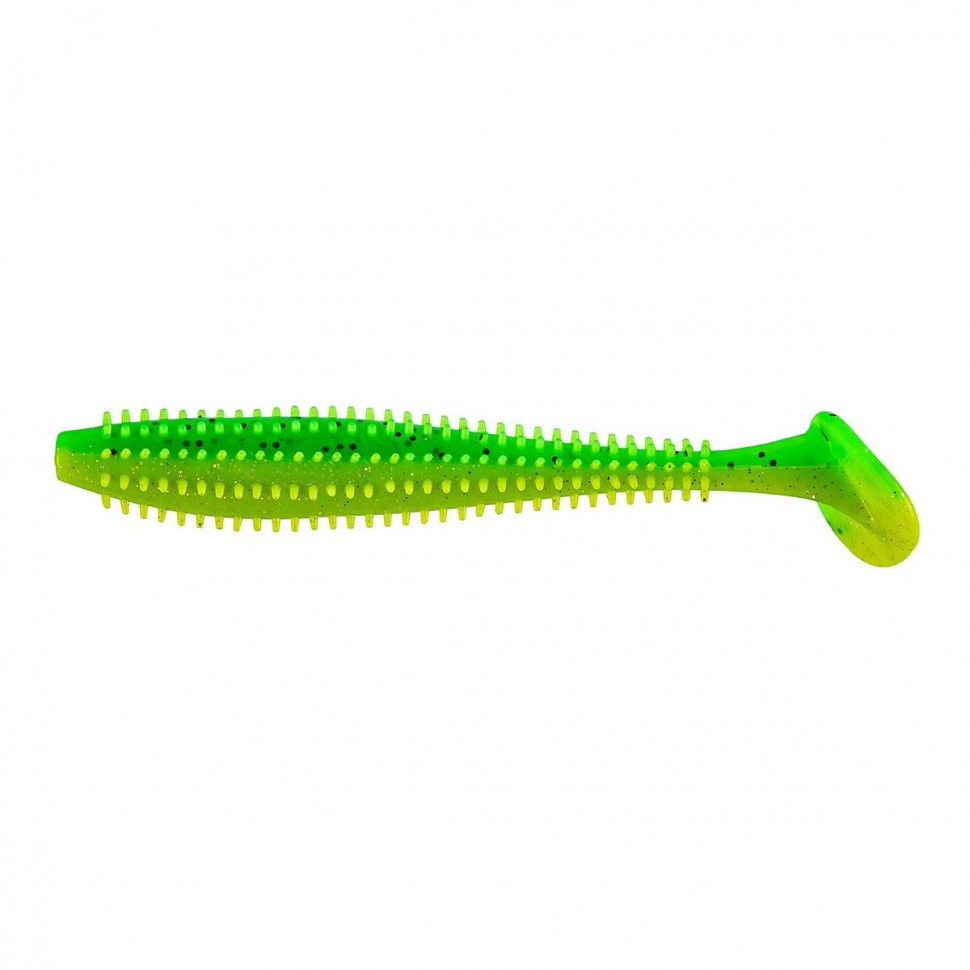 Виброхвост Helios Shaggy 5,12"/13 см, цвет Green Lime 5 шт HS-18-010 , 